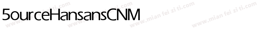 5ourceHansansCN Medium字体转换